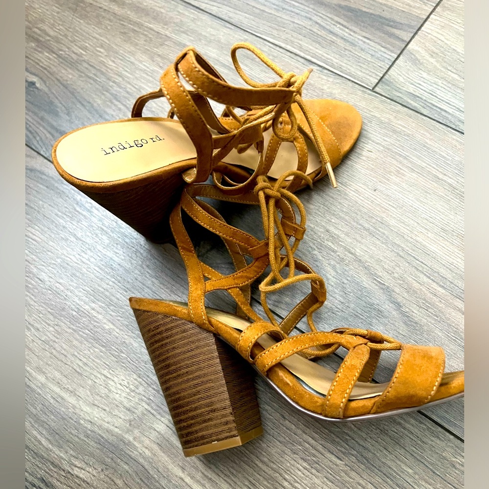Dark yellow heels